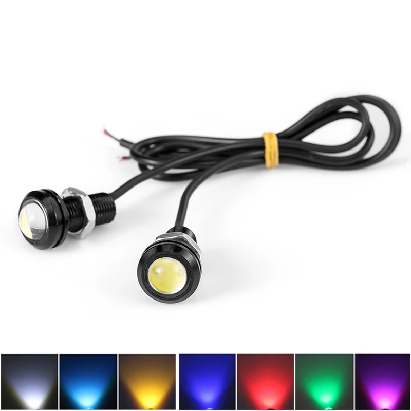 2Pcs 18MM Car Led Eagle Eye DRL Daytime Running Light 12V Backup Reversing Parking Turn Signal lamp Waterproof 7 colors
2Pcs 18MM Car Led Eagle Eye DRL Daytime Running Light 12V Backup Reversing Parking Turn Signal lamp Waterproof 7 colors