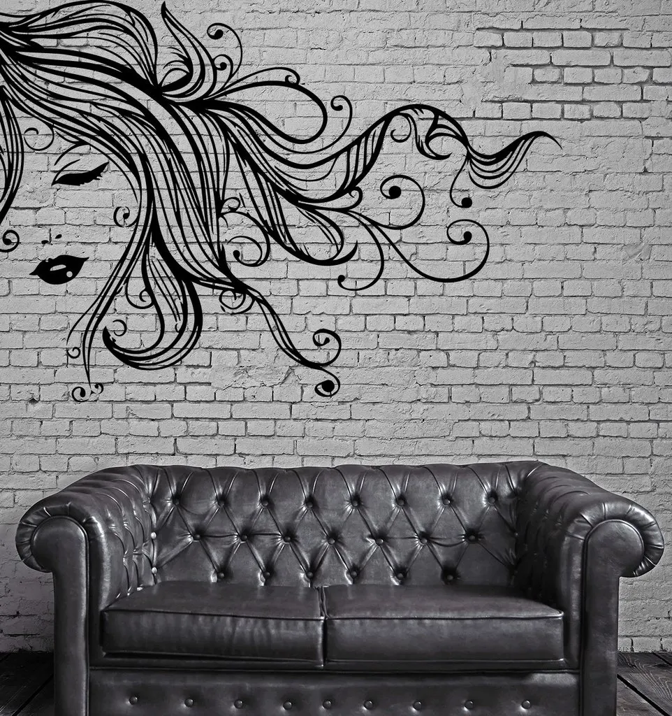 Sexy Girl Vinyl Wall Stickers Face Full Lips Curly Long Hair Wall Art Mural Decal Sticker Self-adhesive Art Wall Tattoo SA165
Sexy Girl Vinyl Wall Stickers Face Full Lips Curly Long Hair Wall Art Mural Decal Sticker Self-adhesive Art Wall Tattoo SA165