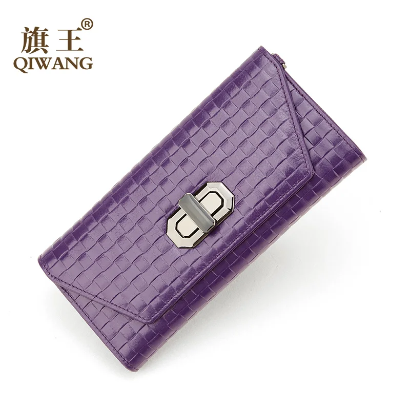 Fashion 2019 Weaving Women Wallets Genuine Leather Female Long Purse Metal Shoulder Strap Lady Clutch Bag Brand original Wellat
Fashion 2019 Weaving Women Wallets Genuine Leather Female Long Purse Metal Shoulder Strap Lady Clutch Bag Brand original Wellat