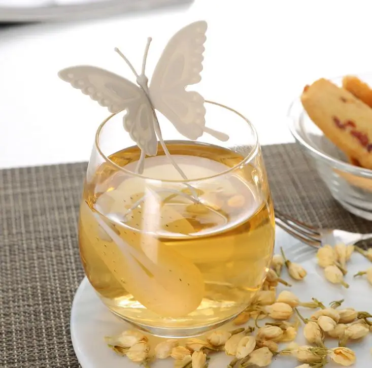 New 100pcs Butterfly Tea Bags Strainers Silicone Teaspoon Filter Infuser Silica Teabags SN985
New 100pcs Butterfly Tea Bags Strainers Silicone Teaspoon Filter Infuser Silica Teabags SN985