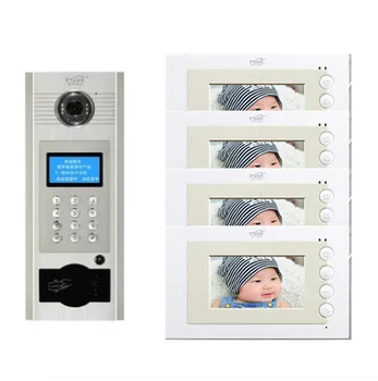 XinSiLu Visual building intercom system doorbell 4.3" Video Door Phone w/t Inductive and Password Unlocking for 4-apartments
XinSiLu Visual building intercom system doorbell 4.3" Video Door Phone w/t Inductive and Password Unlocking for 4-apartments