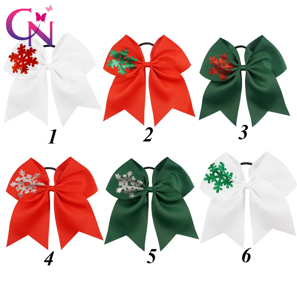 12 Pcs/lot 7" Solid Ribbon Christmas Cheer Bow With Snowflake For Kids Children Girls Large Handmade Xmas Hair Accessories
12 Pcs/lot 7" Solid Ribbon Christmas Cheer Bow With Snowflake For Kids Children Girls Large Handmade Xmas Hair Accessories
