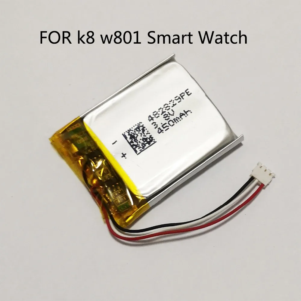 

2018 new arrival high capacity rechargeable Lithium Polymer battery for k8 w801 Smart Watch phone watch Smartwatch wrist watch