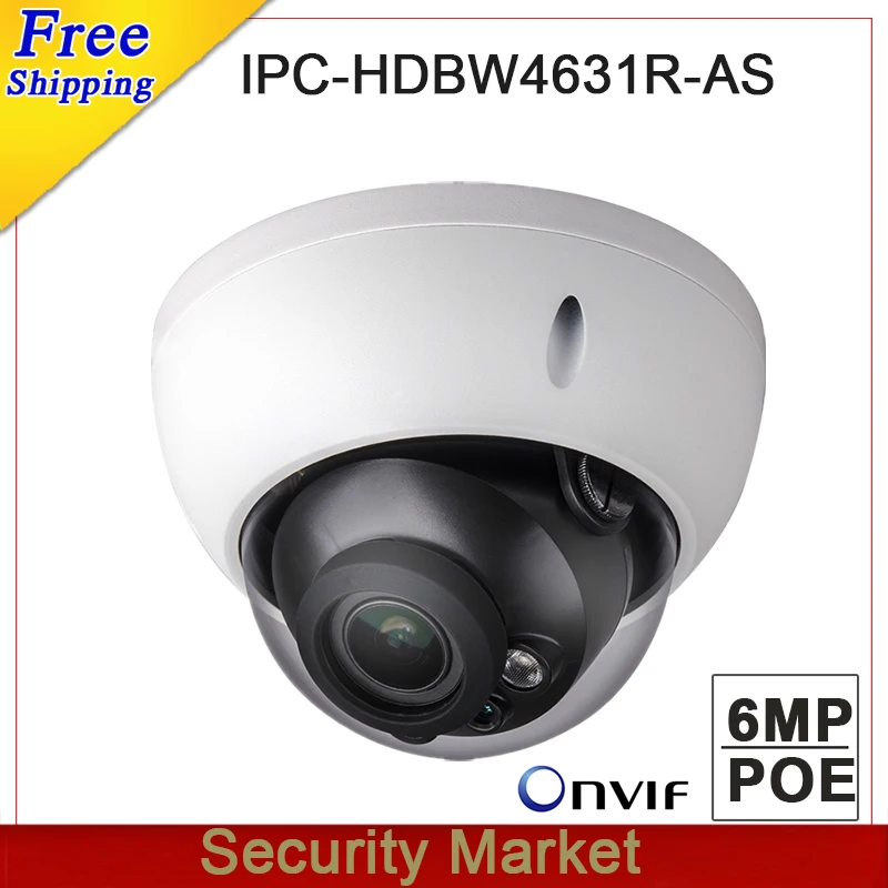 Original dahua IPC-HDBW4631R-AS 6MP Dome IP IK10 IP67 IR 30M built-in SD card slot Audio and Alarm interface POE camera
Original dahua IPC-HDBW4631R-AS 6MP Dome IP IK10 IP67 IR 30M built-in SD card slot Audio and Alarm interface POE camera