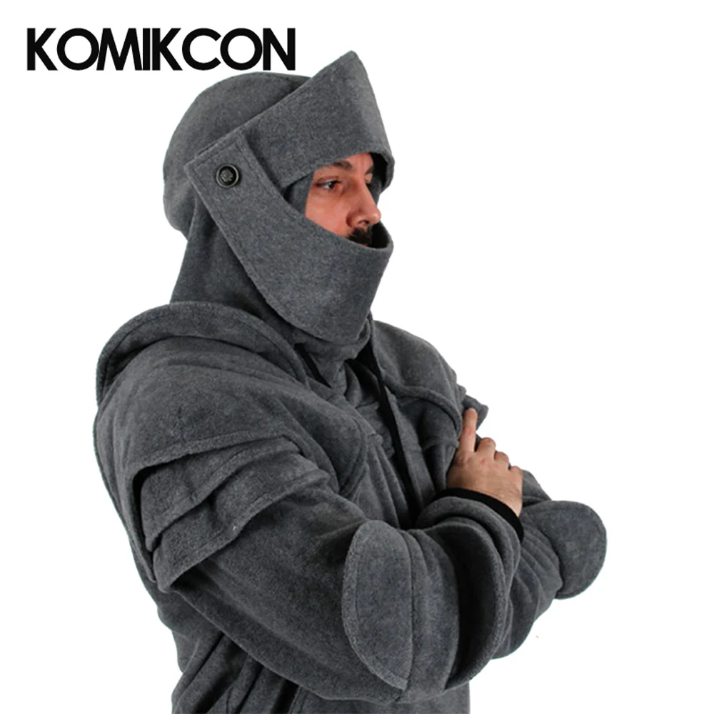 Medieval Vintage Knight Mask Hoodies Armor Men Autumn Winter Middle Ages Cosplay Costumes Long Sleeve Hooded Sweatshirts Jacket
Medieval Vintage Knight Mask Hoodies Armor Men Autumn Winter Middle Ages Cosplay Costumes Long Sleeve Hooded Sweatshirts Jacket