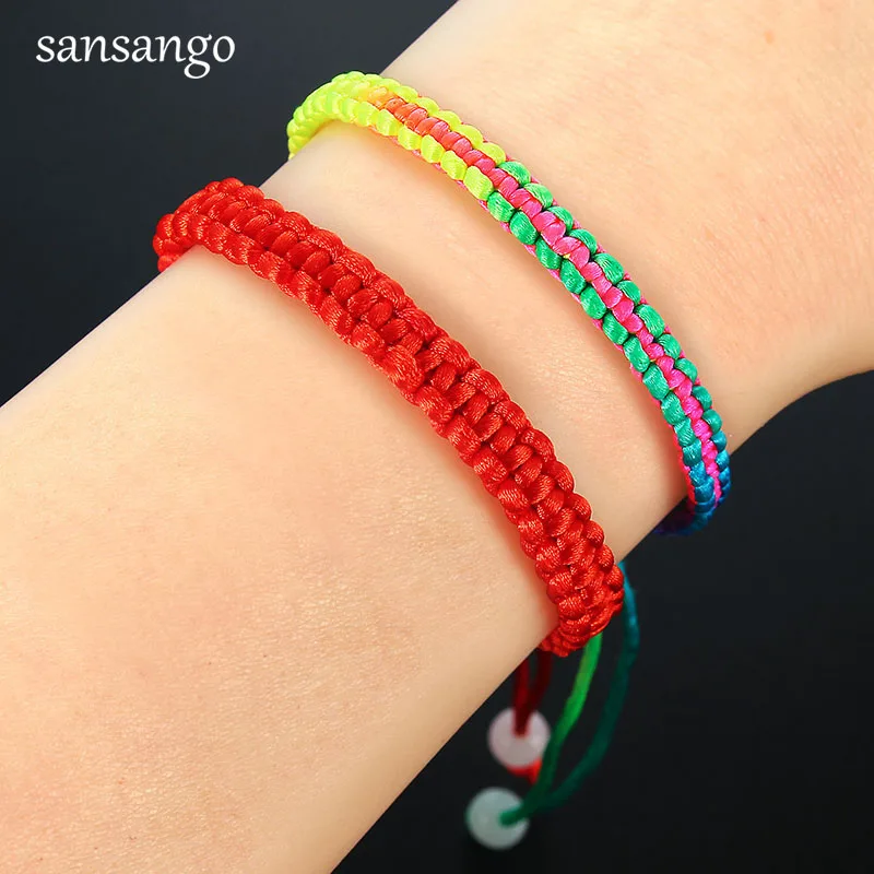 New Handmade Braided Rope Bracelets Red Colorful Thread Lucky Bead Charm Bracelets Mix Color Bracelets For Women Jewelry Gift
New Handmade Braided Rope Bracelets Red Colorful Thread Lucky Bead Charm Bracelets Mix Color Bracelets For Women Jewelry Gift