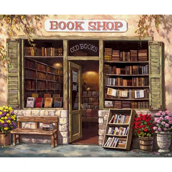 Diamond Paintings diy 5d Vintage Book Shop Full Drills Rhinestone Embroidery Diamond Mosaic Kits Cross Stitch Wall Home Decor 
Diamond Paintings diy 5d Vintage Book Shop Full Drills Rhinestone Embroidery Diamond Mosaic Kits Cross Stitch Wall Home Decor
