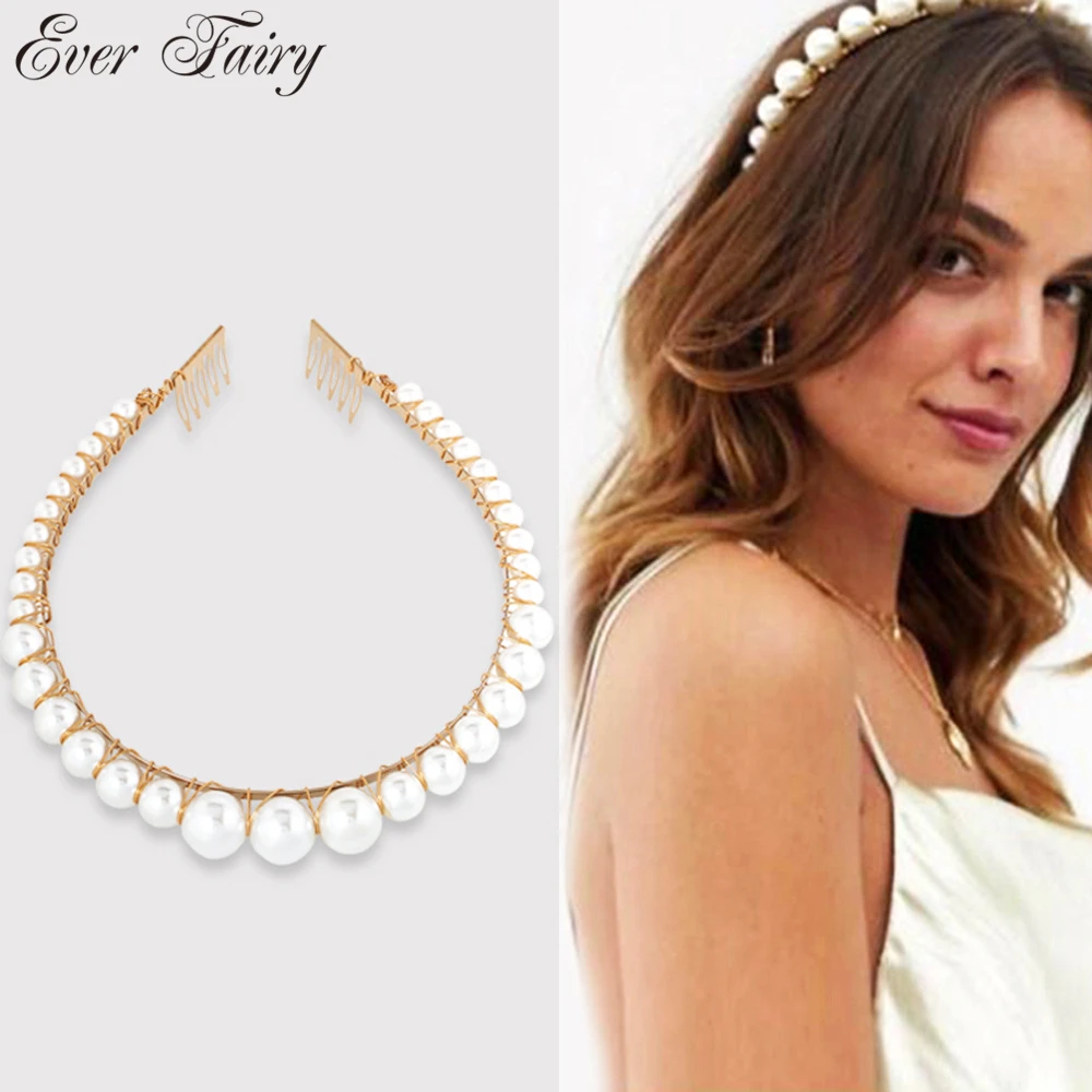 New Fashion Lady Luxury Big Pearl Headband Wedding Bridal Hair Band For Women Girls Hairbands Party Pearl Girls Hair Accessories
New Fashion Lady Luxury Big Pearl Headband Wedding Bridal Hair Band For Women Girls Hairbands Party Pearl Girls Hair Accessories