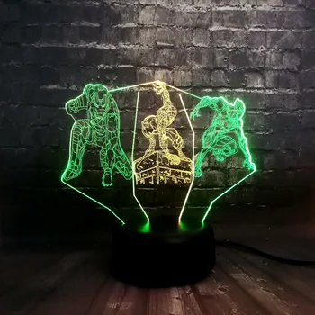 Cool Acrylic 3D Spider Iron Man Black Panther Marvel Night Light Mixed 7Color LED RGB Home Decor Desk Lava Children Holiday lamp
Cool Acrylic 3D Spider Iron Man Black Panther Marvel Night Light Mixed 7Color LED RGB Home Decor Desk Lava Children Holiday lamp