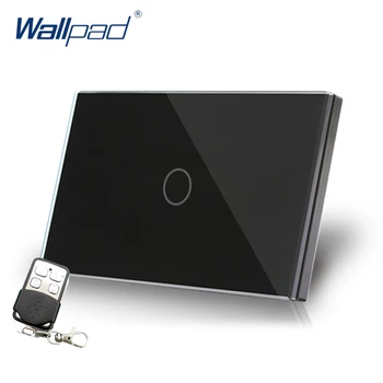 1 Gang Remote Control Touch Crystal Black Glass Switch Wallpad Luxury US/AU Wireless 2 Way 3 Way Switch With Remote Controller
1 Gang Remote Control Touch Crystal Black Glass Switch Wallpad Luxury US/AU Wireless 2 Way 3 Way Switch With Remote Controller