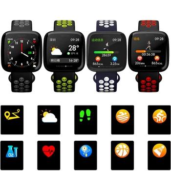 F15 Multi Function Bluetooth Waterproof Smart Watch Heart Rate Monitor Fitness Tracker Smartwatch for Android IOS
F15 Multi Function Bluetooth Waterproof Smart Watch Heart Rate Monitor Fitness Tracker Smartwatch for Android IOS