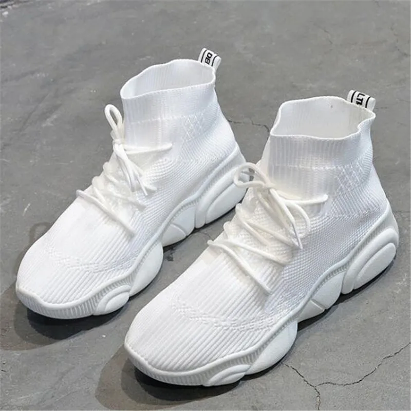 Women's shoes new fly woven fabric mesh breathable casual shoes comfortable flat bottom elastic high help socks shoes
Women's shoes new fly woven fabric mesh breathable casual shoes comfortable flat bottom elastic high help socks shoes