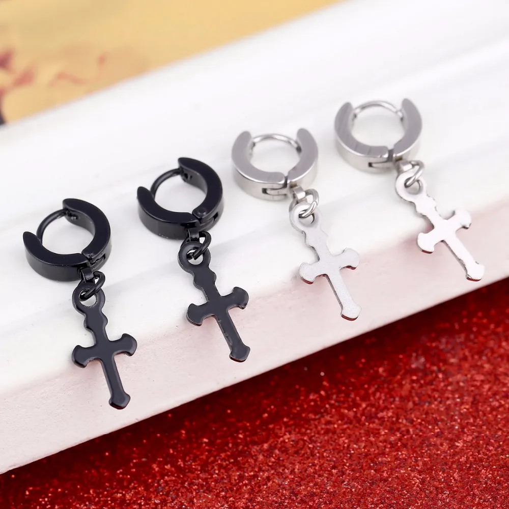 Small Cute Circle Round Cross Earrings Stainless Steel Pendant Stud Earrings Punk Rock Style Male Men Earrings Jewelry
Small Cute Circle Round Cross Earrings Stainless Steel Pendant Stud Earrings Punk Rock Style Male Men Earrings Jewelry