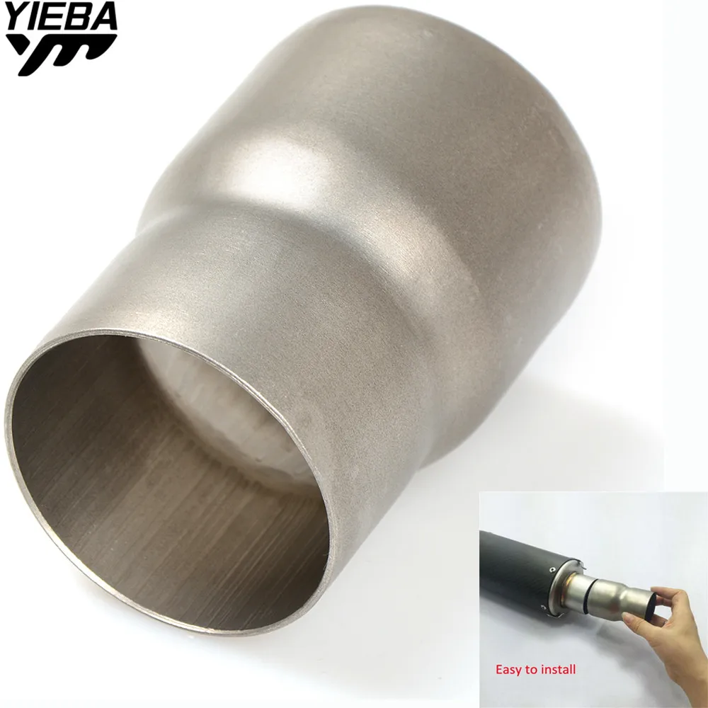 60MM to 51MM Exhaust Adapter Reducer Connector Pipe Tube FOR YAMAHA YZF-R15 YZF600 R1 R6 R6S USA VERSION XJ6 DIVERSION MT07 MT09 
60MM to 51MM Exhaust Adapter Reducer Connector Pipe Tube FOR YAMAHA YZF-R15 YZF600 R1 R6 R6S USA VERSION XJ6 DIVERSION MT07 MT09