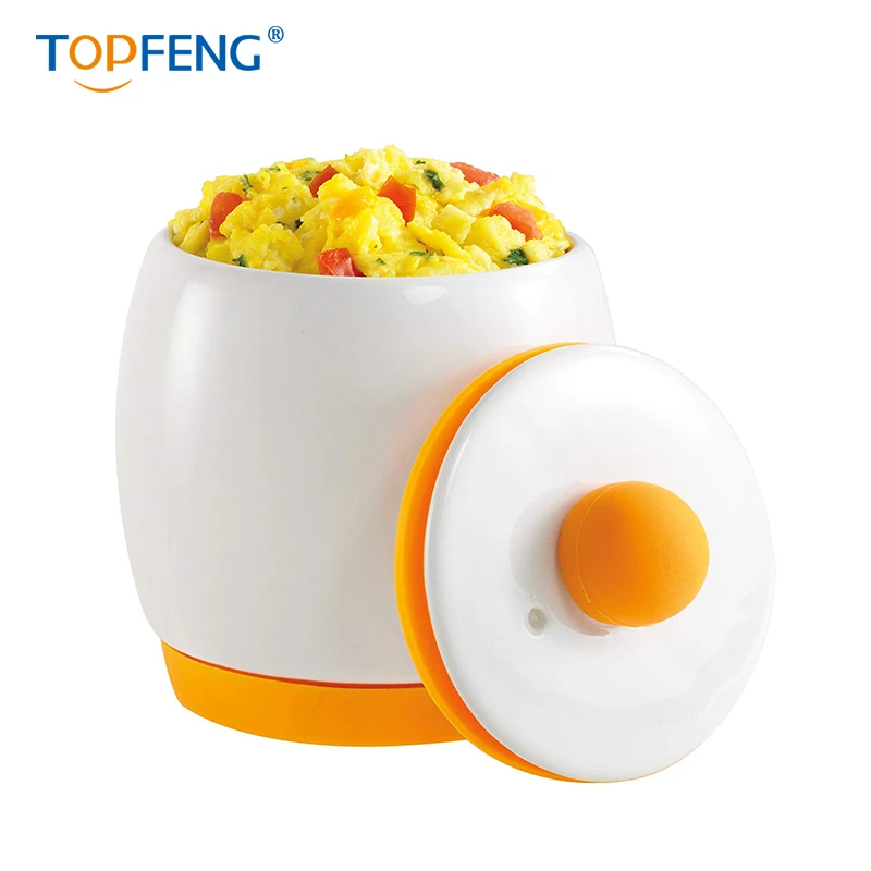 TOPFENG Ceramic Egg Micro Cooker Egg-Tastic Microwave Egg Cooker and Poacher for Fast and Fluffy Eggs
TOPFENG Ceramic Egg Micro Cooker Egg-Tastic Microwave Egg Cooker and Poacher for Fast and Fluffy Eggs