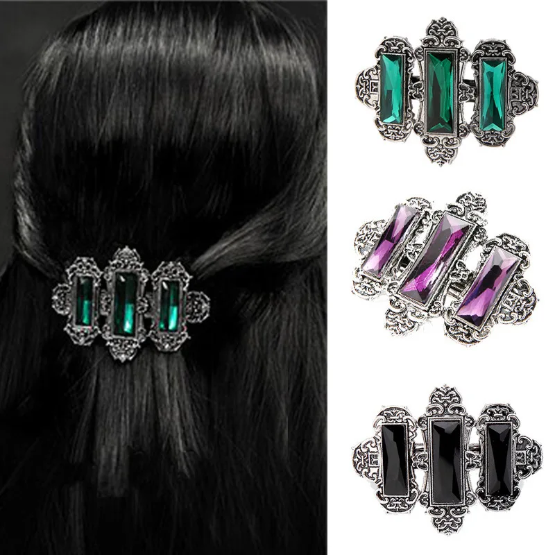 New European and American Gothic Diamond Hair Clips Crystal Diamond Transparent Hair Accessories bohemian vampirina hair bow
New European and American Gothic Diamond Hair Clips Crystal Diamond Transparent Hair Accessories bohemian vampirina hair bow