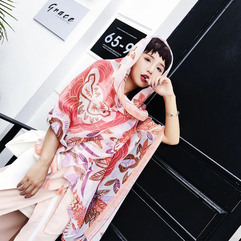 Fashion Women Feather Scarf Printing Long Soft Wrap Scarf Ladies Shawl Scarves Exquisite Neckerchief Breathable Tippet Shawlsyum
Fashion Women Feather Scarf Printing Long Soft Wrap Scarf Ladies Shawl Scarves Exquisite Neckerchief Breathable Tippet Shawlsyum