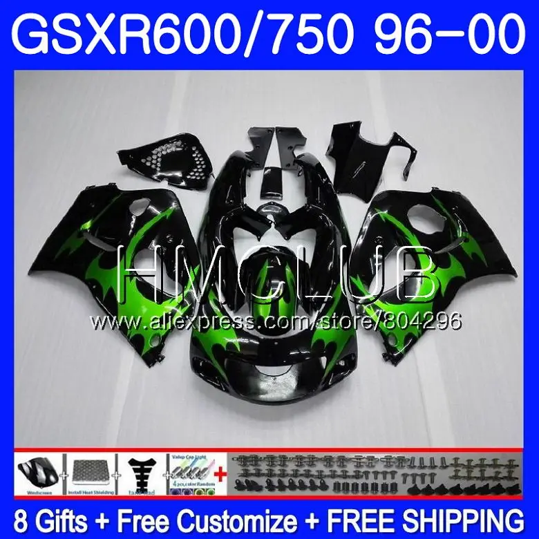 Bodys Green flames For SUZUKI GSXR 750 600 SRAD GSXR600 96 97 98 99 00 1HM.3 GSX-R600 GSXR750 1996 1997 1998 1999 2000 Fairing
Bodys Green flames For SUZUKI GSXR 750 600 SRAD GSXR600 96 97 98 99 00 1HM.3 GSX-R600 GSXR750 1996 1997 1998 1999 2000 Fairing
