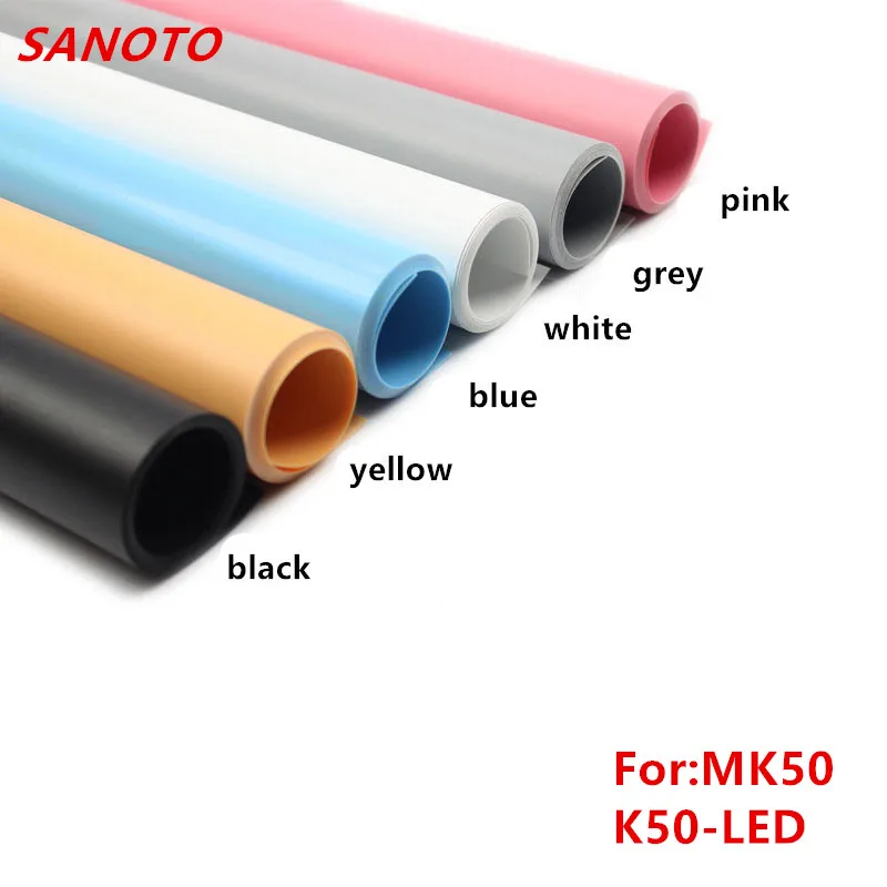 50 x67cm 6 color PVC Material Anti-wrinkle Backdrop for Photo Studio kits Photo Light Box SANOTO Softbox MK50 and K50-LED
50 x67cm 6 color PVC Material Anti-wrinkle Backdrop for Photo Studio kits Photo Light Box SANOTO Softbox MK50 and K50-LED