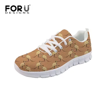 FORUDESIGNS Brown Printing Kangaroo Mesh Walking Shoes Lace-up Women Flats Breathable Ladies Flats Fashion Sneakers Plus Size
FORUDESIGNS Brown Printing Kangaroo Mesh Walking Shoes Lace-up Women Flats Breathable Ladies Flats Fashion Sneakers Plus Size