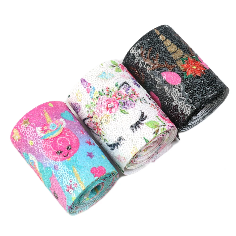 New 3" 75mm Animal Sequins Ribbon 2Yard/Roll DIY Sewing Dress Clothing Hair Bows Decoration Belt Home Textile Handmade,2Yc6862
New 3" 75mm Animal Sequins Ribbon 2Yard/Roll DIY Sewing Dress Clothing Hair Bows Decoration Belt Home Textile Handmade,2Yc6862