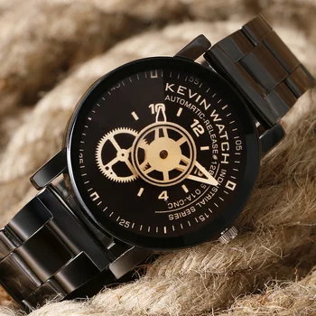 KEVIN Luxury Black Mens Watches Fashion Stainless Steel Sport Male Quartz Wristwatch Male Relogio Masculino erkek kol saati
KEVIN Luxury Black Mens Watches Fashion Stainless Steel Sport Male Quartz Wristwatch Male Relogio Masculino erkek kol saati
