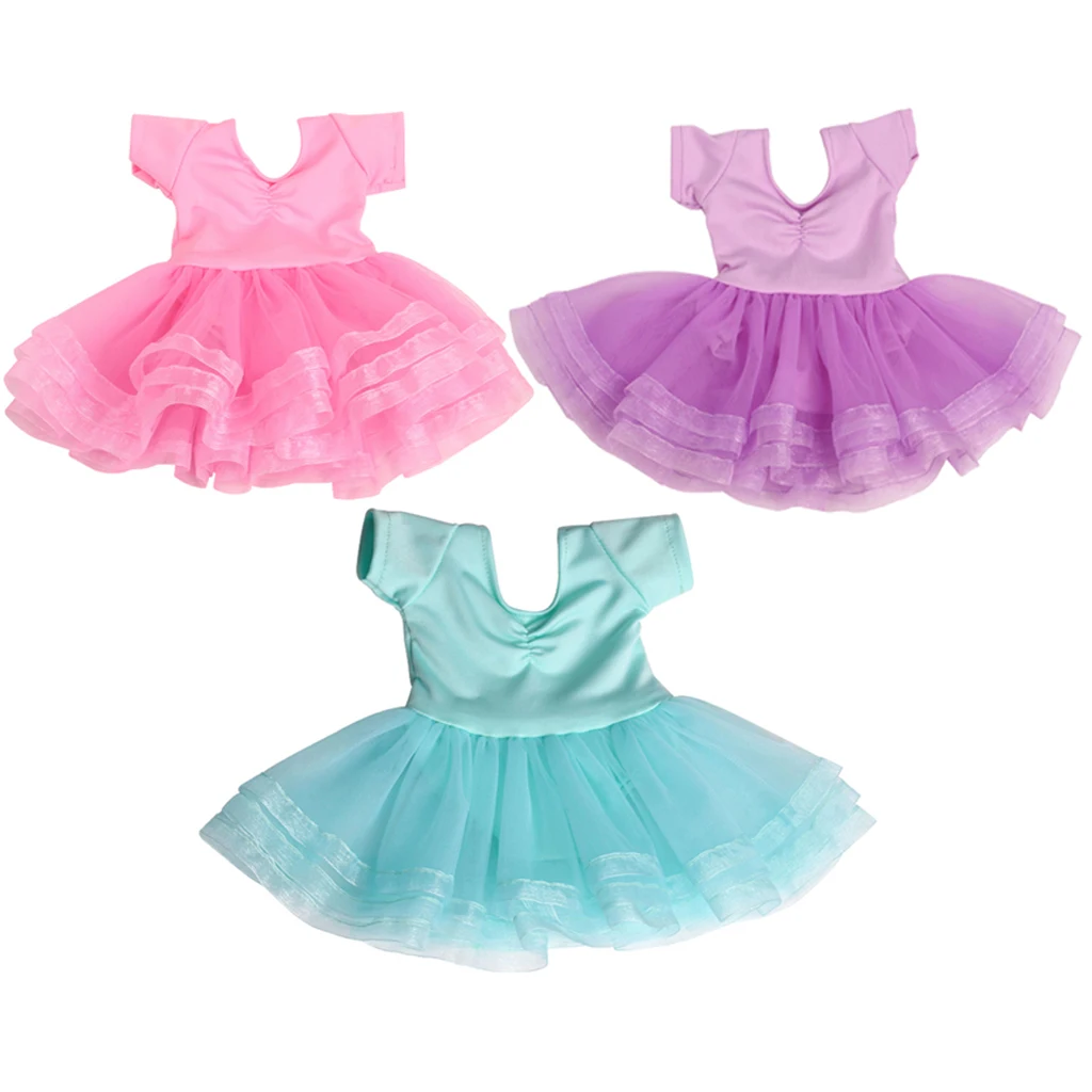 Fashion Doll Clothes Lace Ballet Dress Outfit for 18 Inch Dolls Clothing Dress Up (Pink, Green, Purple) Fashion Doll Clothes Lace Ballet Dress Outfit for 18 Inch Dolls Clothing Dress Up (Pink, Green, Purple)