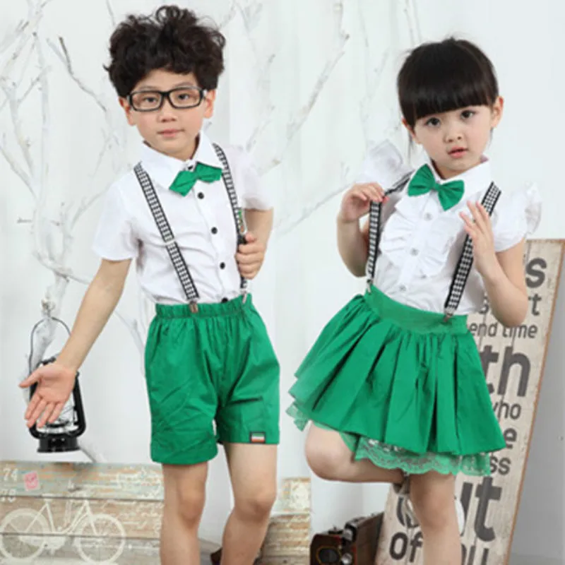 Children's Chorus Costumes Kindergarten Performance Costumes Pupils Collective Recital Suit Bib Pants Men and Women
Children's Chorus Costumes Kindergarten Performance Costumes Pupils Collective Recital Suit Bib Pants Men and Women