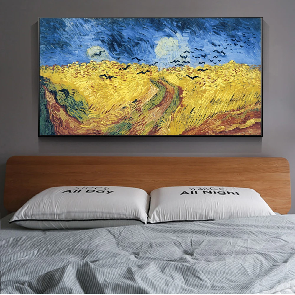Wheatfield With Crows Canvas Art Paintings Reproductions Van Gogh Famous Art Prints On The Wall Cuadros Pictures Home Decoration
Wheatfield With Crows Canvas Art Paintings Reproductions Van Gogh Famous Art Prints On The Wall Cuadros Pictures Home Decoration