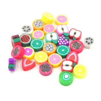 300Pcs Polymer Clay Fimo Fruit Slices Beads 10mm Kids Jewelry Diy Material Bisuteria Abalorios Taki Malzemeleri Bead Accessories
300Pcs Polymer Clay Fimo Fruit Slices Beads 10mm Kids Jewelry Diy Material Bisuteria Abalorios Taki Malzemeleri Bead Accessories