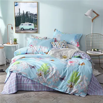 Blue flower 3/4pcs Bedding Sets Girls Bed Cover Set Cartoon Duvet Cover Adult Bed Sheets Pillowcases beautiful Comforter cover
Blue flower 3/4pcs Bedding Sets Girls Bed Cover Set Cartoon Duvet Cover Adult Bed Sheets Pillowcases beautiful Comforter cover