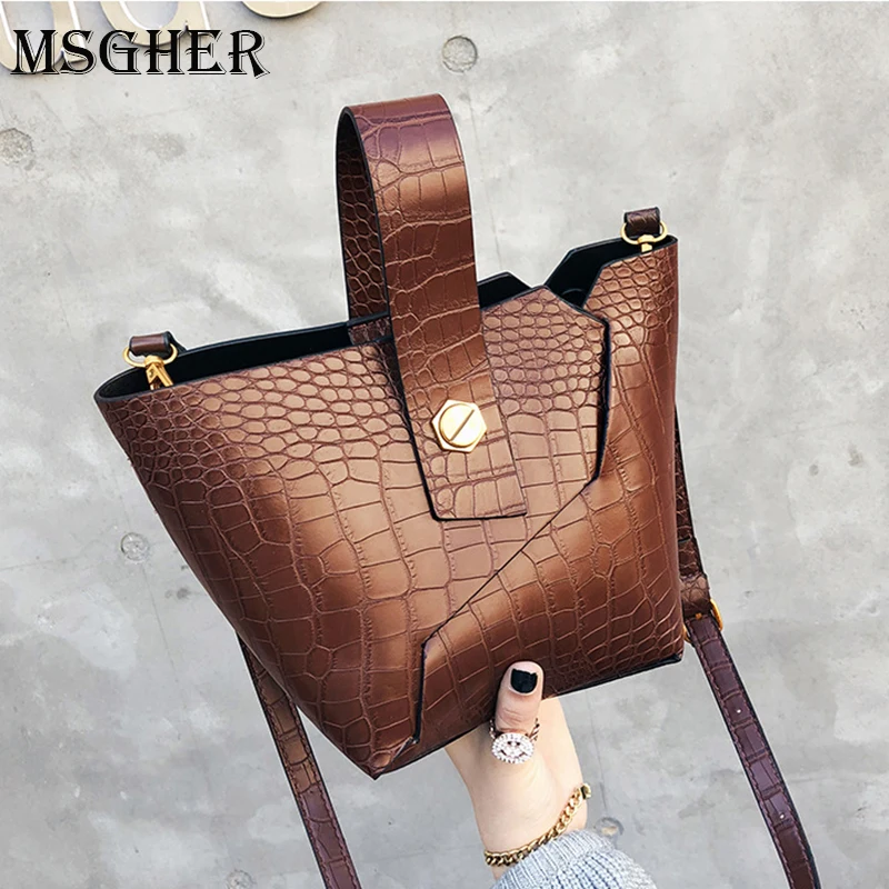 MSGHER Women PU Leather Handbag Famous Designer New Fashion Bucket Bag Crossbody Bag Cross Bow Women Shoulder Bag
MSGHER Women PU Leather Handbag Famous Designer New Fashion Bucket Bag Crossbody Bag Cross Bow Women Shoulder Bag
