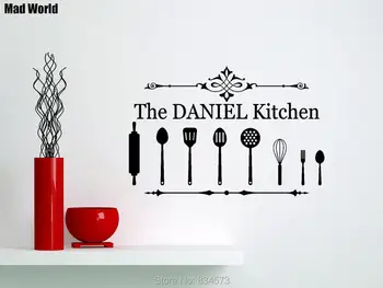 Personalised Family Name Utensils Kitchen Wall Art Stickers Wall Decals Home DIY Decoration Removable Room Decor Wall Stickers
Personalised Family Name Utensils Kitchen Wall Art Stickers Wall Decals Home DIY Decoration Removable Room Decor Wall Stickers