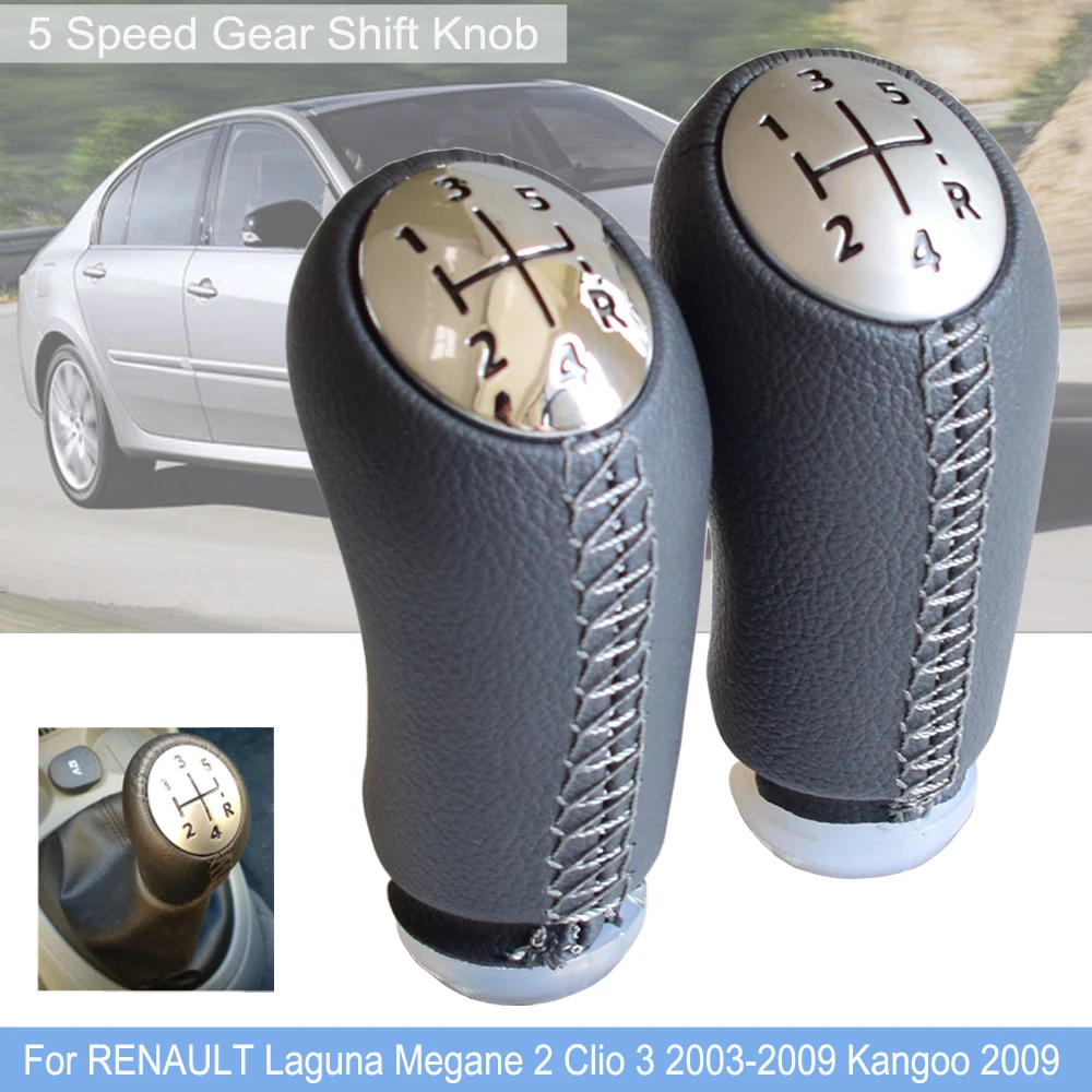 For Renault Laguna Megane 2 Clio 3 2005-2009 Kangoo 2009 5 Speed Car Gear Shift Knob Lever Chrome/Matt Silver Panel Car Styling
For Renault Laguna Megane 2 Clio 3 2005-2009 Kangoo 2009 5 Speed Car Gear Shift Knob Lever Chrome/Matt Silver Panel Car Styling