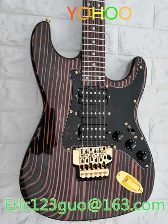 Factory Custom Zebra Wood str Electric Guitar, Zebra Wood Fingerboard,24 Frets,Gold Hardwares,customized!PayPal available!S-26
Factory Custom Zebra Wood str Electric Guitar, Zebra Wood Fingerboard,24 Frets,Gold Hardwares,customized!PayPal available!S-26