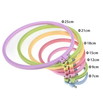 Plastic Frame Embroidery Hoop Ring DIY Needlecraft Cross Stitch Machine Round Loop Hand Color Random 7 PC
Plastic Frame Embroidery Hoop Ring DIY Needlecraft Cross Stitch Machine Round Loop Hand Color Random 7 PC