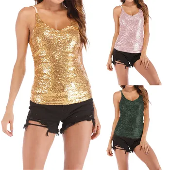 Women Solid Sexy V Neck Sequin Strapless Sleeveless Tank Top Crop Blouse Camisole Vest cropped feminino #0103 A#487
Women Solid Sexy V Neck Sequin Strapless Sleeveless Tank Top Crop Blouse Camisole Vest cropped feminino #0103 A#487