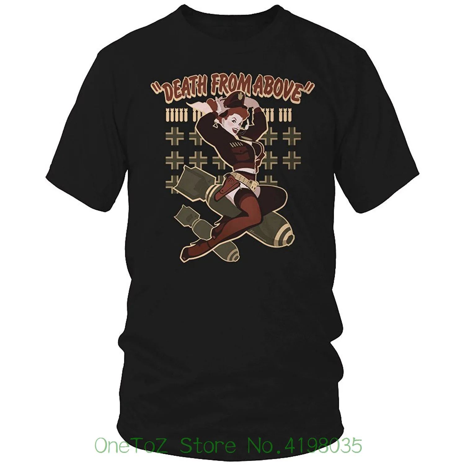 Death From Above Andrew Bawidamann Pinup T-shirt Streetwear Funny Print Clothing Hip-tope Mans T-shirt Tops Tees
Death From Above Andrew Bawidamann Pinup T-shirt Streetwear Funny Print Clothing Hip-tope Mans T-shirt Tops Tees