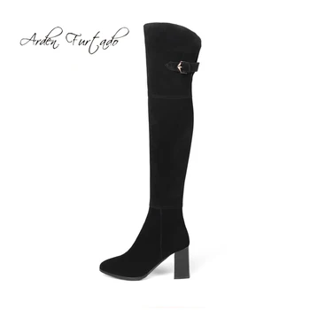 Arden Furtado2018 spring autumn chunky heels high heels 8cm over the knee boots winter genuine leather black suede fashion shoes
Arden Furtado2018 spring autumn chunky heels high heels 8cm over the knee boots winter genuine leather black suede fashion shoes