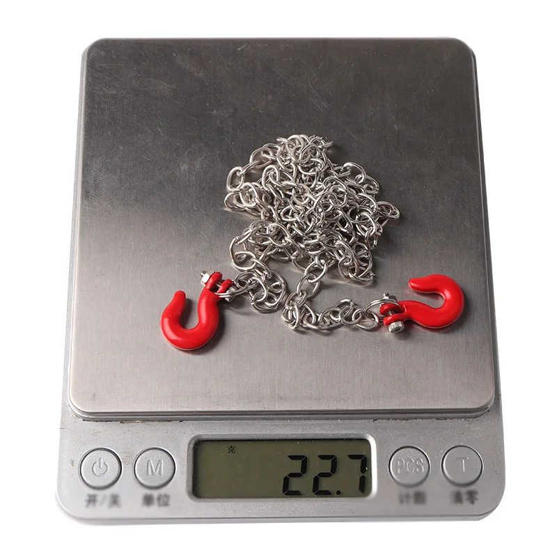 Decor Chain Hook Light weight Attractive Hanging For 1: 10 RC Model Crawler Car Axial SCX 10 Part Silver + Red
Decor Chain Hook Light weight Attractive Hanging For 1: 10 RC Model Crawler Car Axial SCX 10 Part Silver + Red