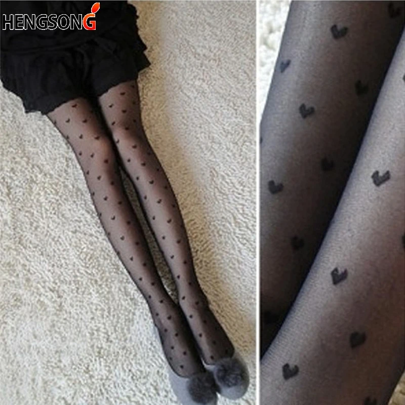 2018 New Women Tights Black Dots Heart Pattern Whole Seamless Sexy Tights Female Ladies Thin Summer Tights Fashion
2018 New Women Tights Black Dots Heart Pattern Whole Seamless Sexy Tights Female Ladies Thin Summer Tights Fashion