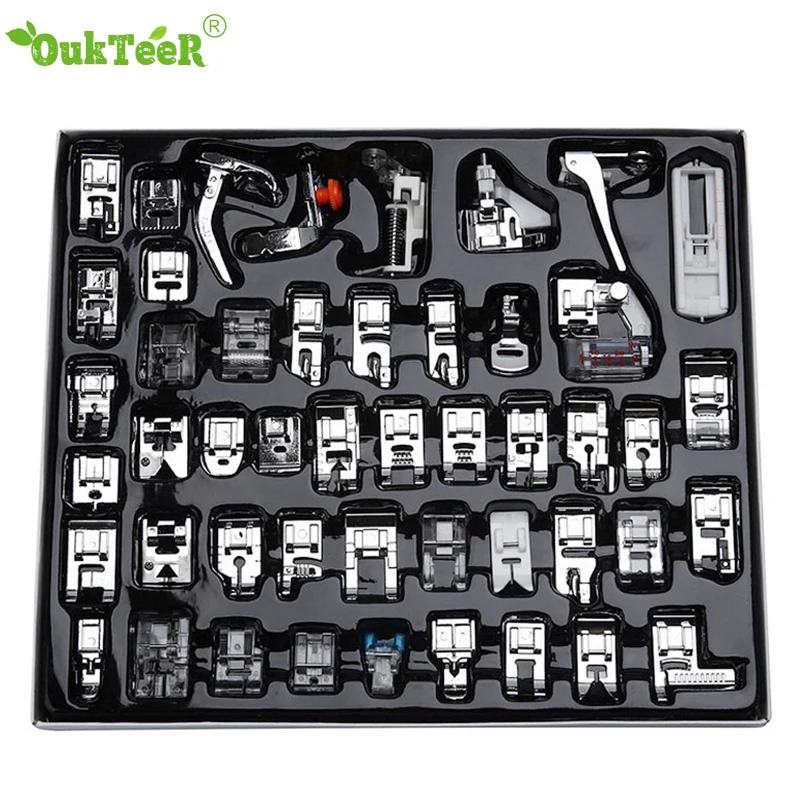 48Pcs For Brother Singer Janom Multifunction Domestic Sewing Machine Braiding Blind Stitch Darning Presser Foot Feet Kit Set
48Pcs For Brother Singer Janom Multifunction Domestic Sewing Machine Braiding Blind Stitch Darning Presser Foot Feet Kit Set