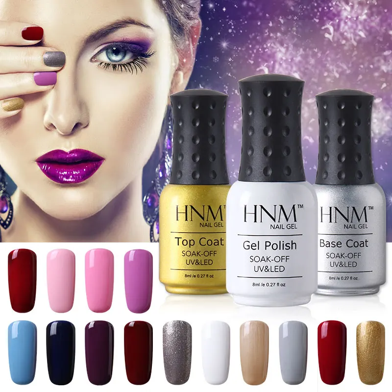 HNM 8ML Pure Color Nail Polish Paint Gellak Soak Off Gelpolish Nail Polish Hybrid Varnish Stamping DIY Top Base Primer Enamel
HNM 8ML Pure Color Nail Polish Paint Gellak Soak Off Gelpolish Nail Polish Hybrid Varnish Stamping DIY Top Base Primer Enamel