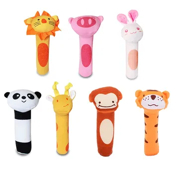 Baby Handbells Cute Rattles Cartoon Toy Animal Squeaker Bar Baby Toys Hand Plush Doll
Baby Handbells Cute Rattles Cartoon Toy Animal Squeaker Bar Baby Toys Hand Plush Doll