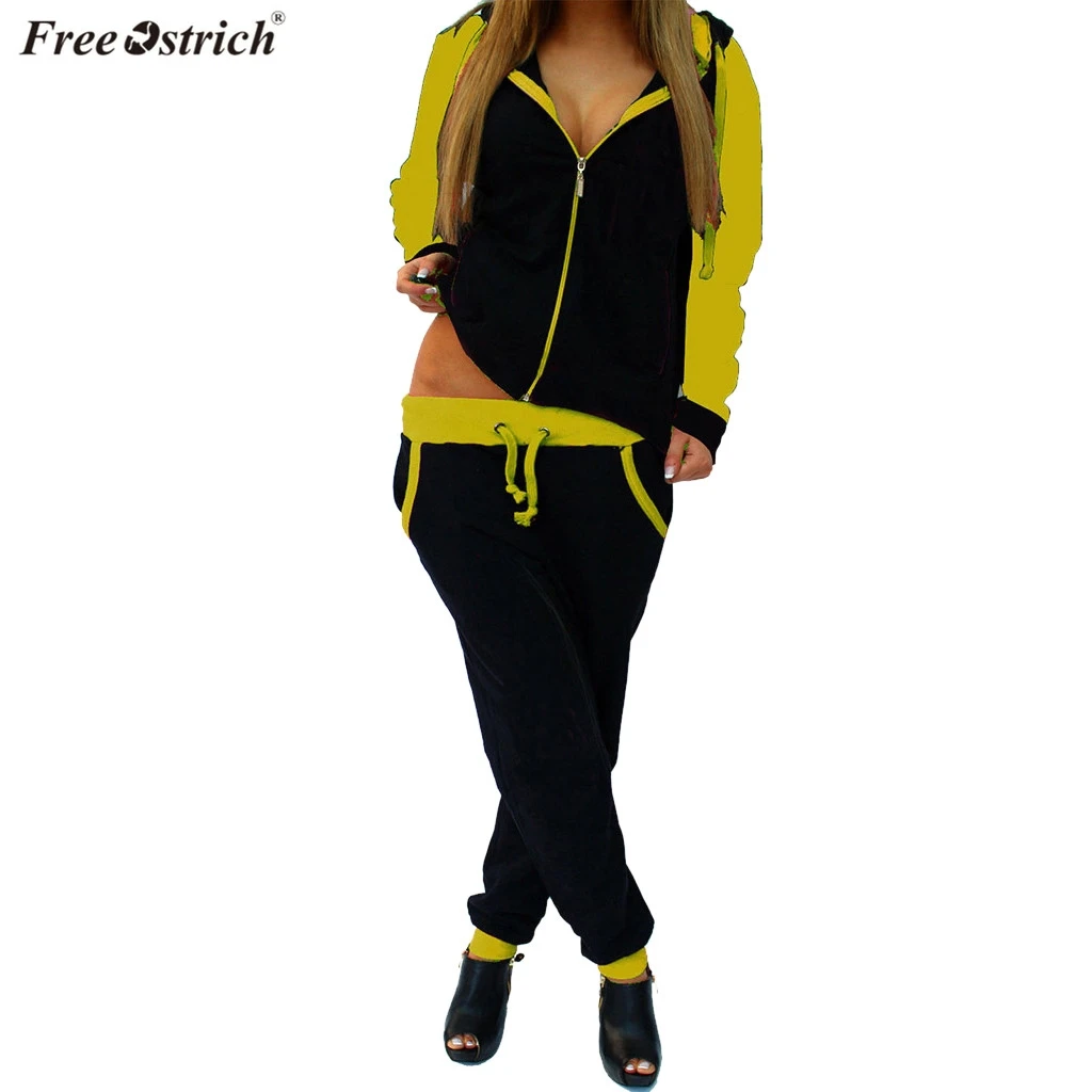 FREE OSTRICH plus size 2 piece set women Casual Zipper Long Sleeve Sport suit Tops+Long Pants Set outfits for women
FREE OSTRICH plus size 2 piece set women Casual Zipper Long Sleeve Sport suit Tops+Long Pants Set outfits for women