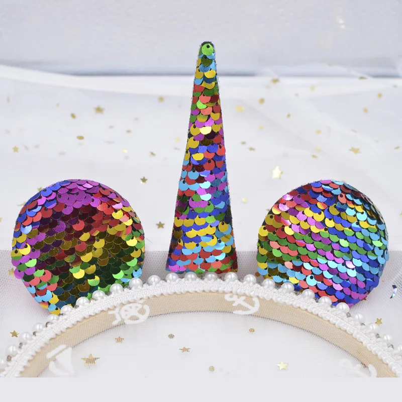 2 Set Appliques with Sequins Embroider Unicorn Horn & Mickey Ears Patches for DIY Hair Headwear Baby Hair Clips Party Decor S90
2 Set Appliques with Sequins Embroider Unicorn Horn & Mickey Ears Patches for DIY Hair Headwear Baby Hair Clips Party Decor S90