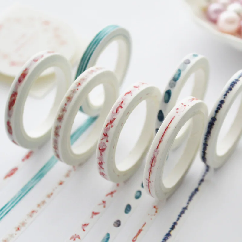 5mm*7m Fine Washi Tape Creative Cloud Rope Knot Diary DIY Sticker Scrapbooking Masking Tape Cute School Supplies Bullet Journal
5mm*7m Fine Washi Tape Creative Cloud Rope Knot Diary DIY Sticker Scrapbooking Masking Tape Cute School Supplies Bullet Journal
