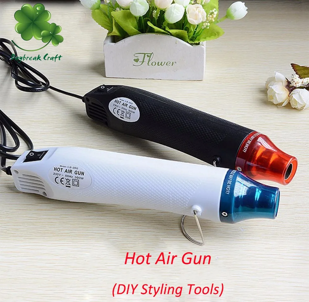 (Pack of one) HiGH OUTLET Hot Air Gun DIY Tools For Soft pottery heating / Shrink films styling tools / Rubber Stamps
(Pack of one) HiGH OUTLET Hot Air Gun DIY Tools For Soft pottery heating / Shrink films styling tools / Rubber Stamps