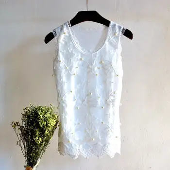 Kpop Korean Real 2019 Regular Polyester Cotton Sleeveless O-neck Solid Chiffon New Style Women Sweet Beaded Embroidery Top
Kpop Korean Real 2019 Regular Polyester Cotton Sleeveless O-neck Solid Chiffon New Style Women Sweet Beaded Embroidery Top