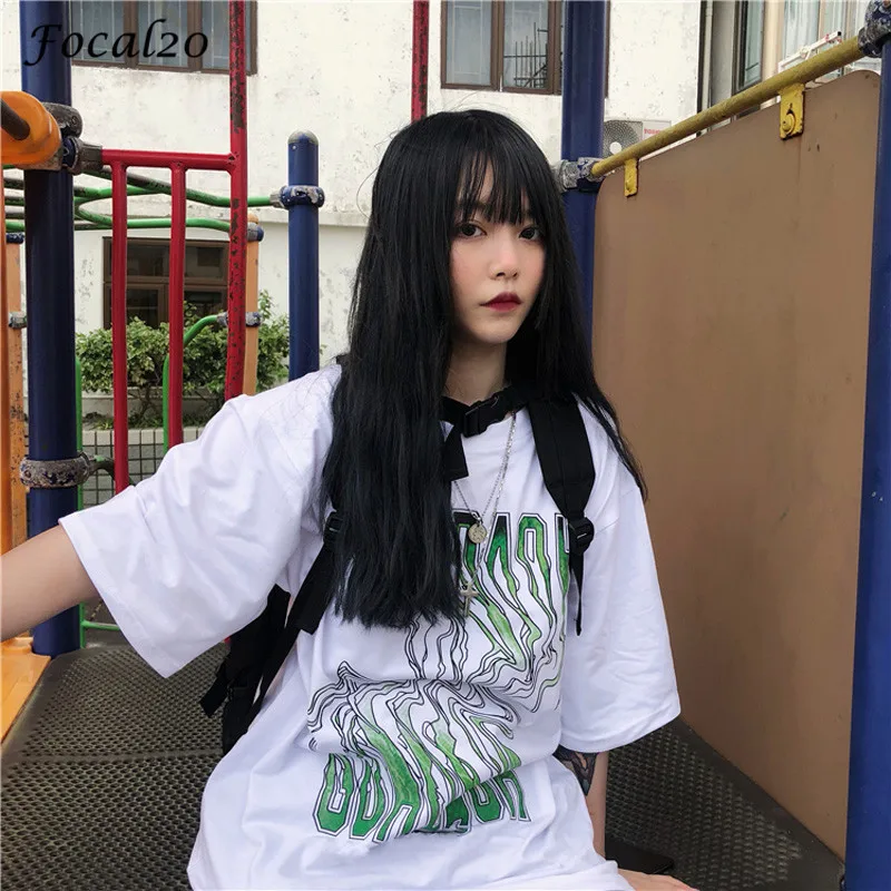 Focal20 Streetwear Dark Abstract Letter Print Female T Shirts Top Tees Crew Neck Short Sleeve Color Block Women T-shirts T Shirt
Focal20 Streetwear Dark Abstract Letter Print Female T Shirts Top Tees Crew Neck Short Sleeve Color Block Women T-shirts T Shirt